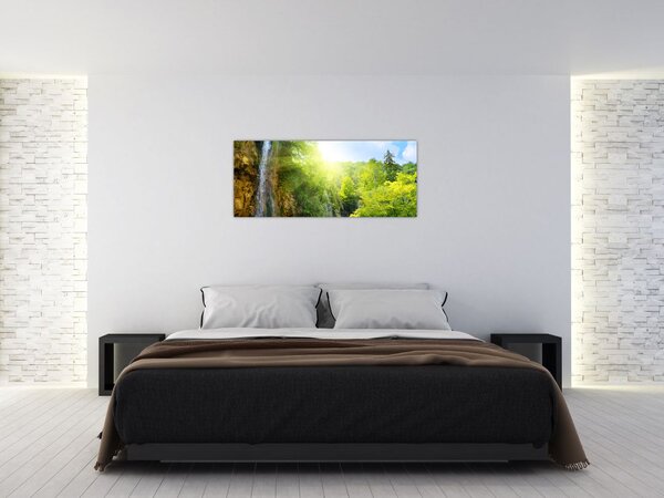 Tablou - cascadele în djunglă (120x50 cm)