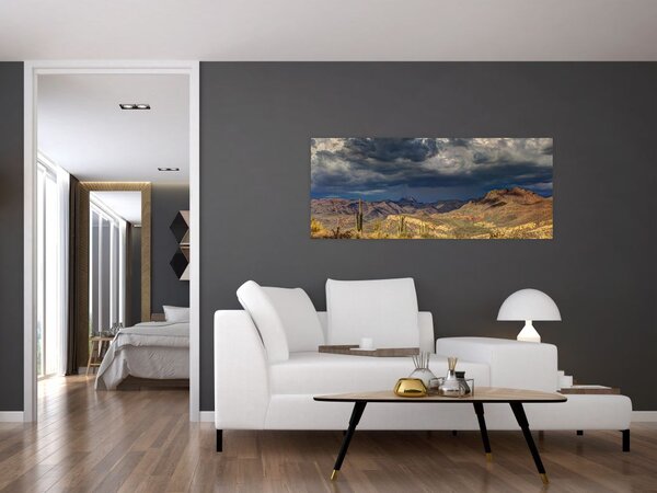 Tablou - cactușii în natură (120x50 cm)