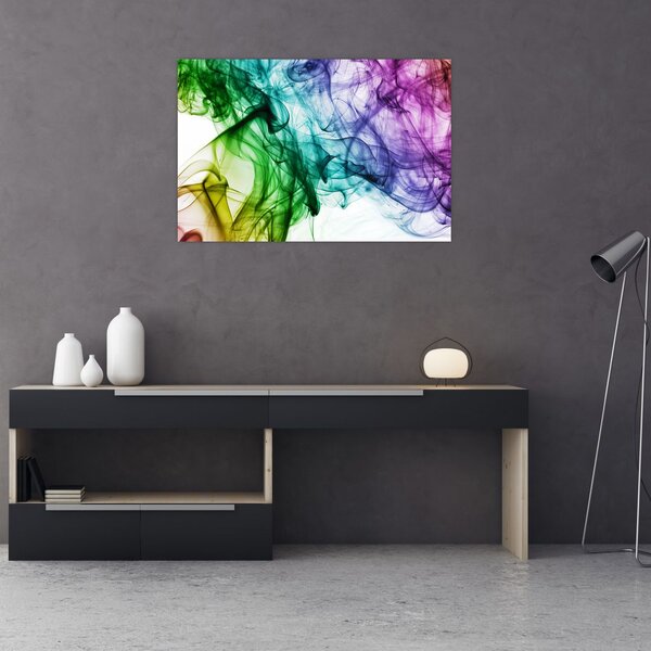 Tablou - fum colorat (90x60 cm)