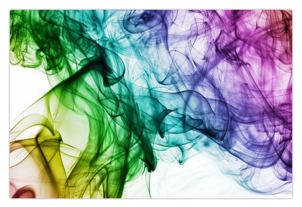 Tablou - fum colorat (90x60 cm)