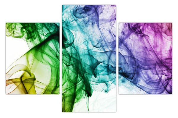 Tablou - fum colorat (90x60 cm)