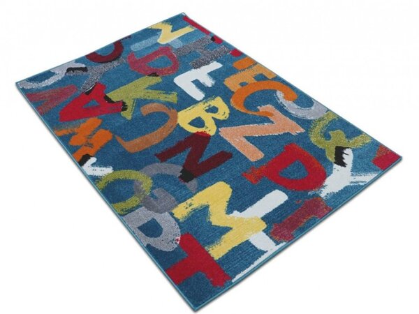 Covor Camera Copil, Model Litere 11343 140, Multicolor Multicolor, Dreptunghi, 120x170