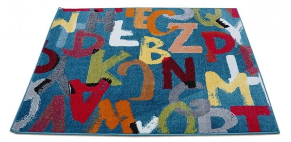 Covor Camera Copil, Model Litere 11343 140, Multicolor Multicolor, Dreptunghi, 120x170