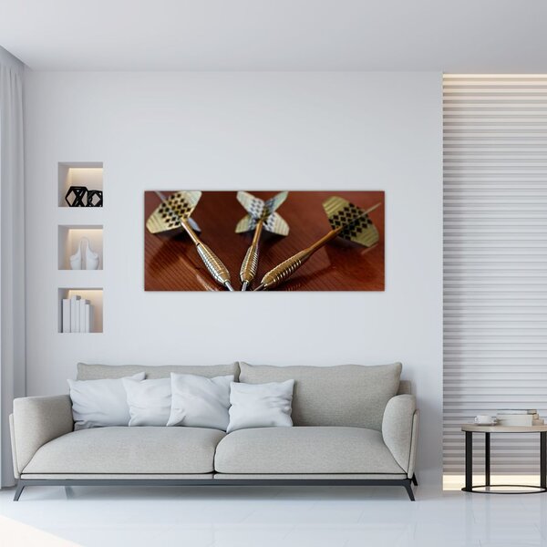 Tablou - cu trei măcieșe (120x50 cm)