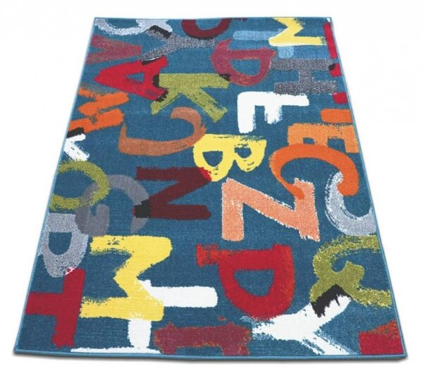 Covor Camera Copil, Model Litere 11343 140, Multicolor Multicolor, Dreptunghi, 120x170