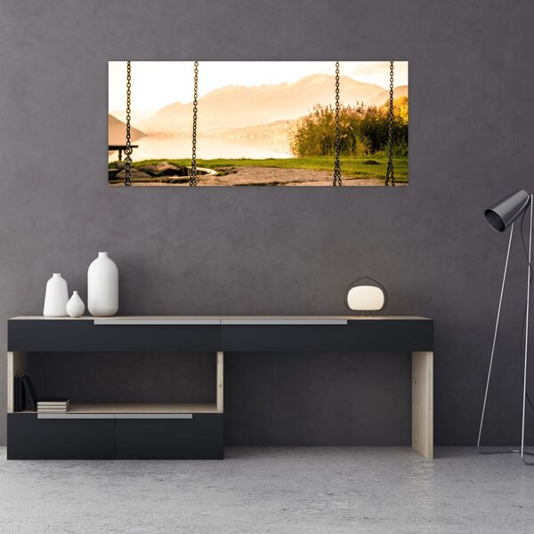 Tablou - balansoar în natură (120x50 cm)