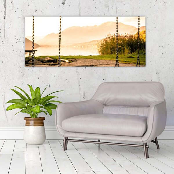 Tablou - balansoar în natură (120x50 cm)