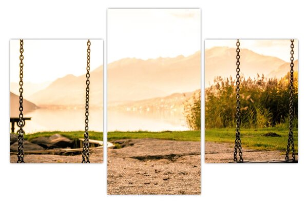 Tablou - balansoar în natură (90x60 cm)