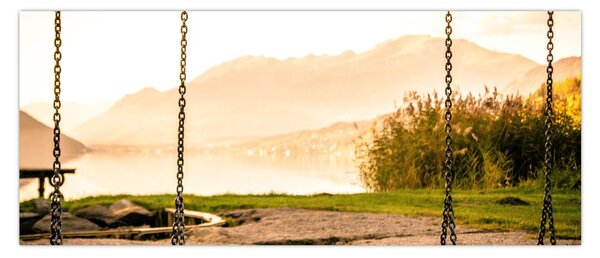 Tablou - balansoar în natură (120x50 cm)