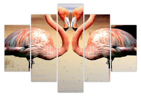 Tablou - doi flamemgo (150x105 cm)
