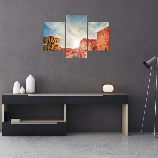 Tablou unui indicator cu inscripție (90x60 cm)