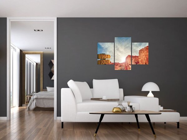 Tablou unui indicator cu inscripție (90x60 cm)