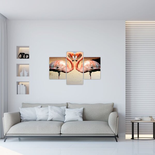 Tablou - doi flamemgo (90x60 cm)