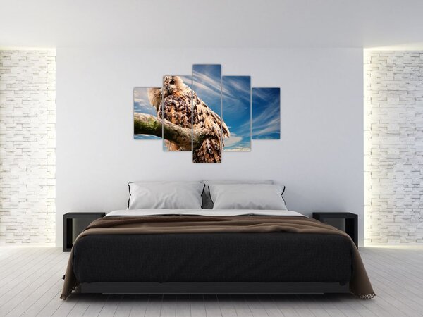 Tablou cu bufnița (150x105 cm)
