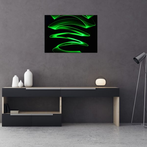 Tablou - valuri neon (70x50 cm)