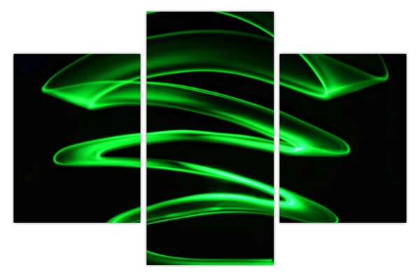 Tablou - valuri neon (90x60 cm)