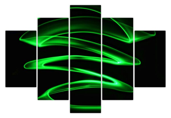 Tablou - valuri neon (150x105 cm)