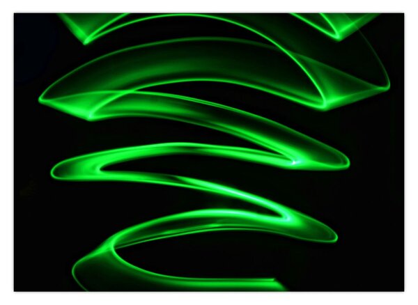 Tablou - valuri neon (70x50 cm)