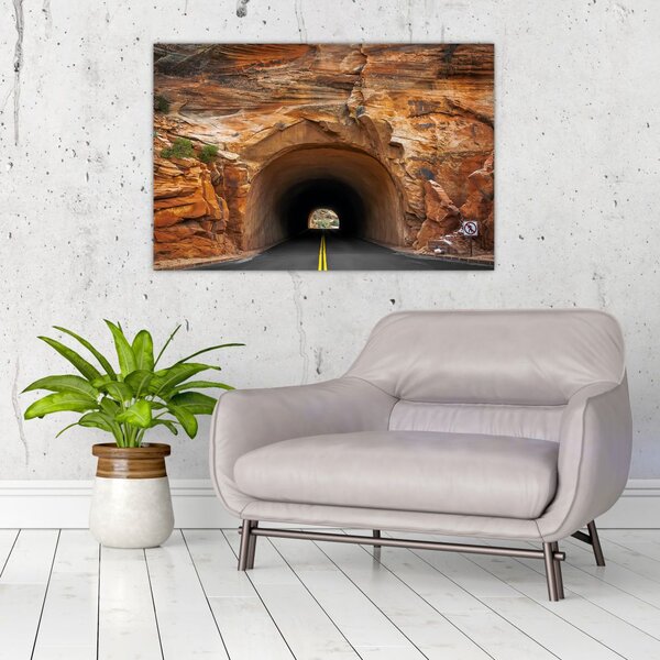 Tablou - tunel în stâncă (90x60 cm)