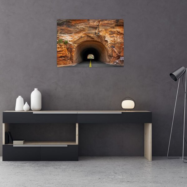 Tablou - tunel în stâncă (70x50 cm)