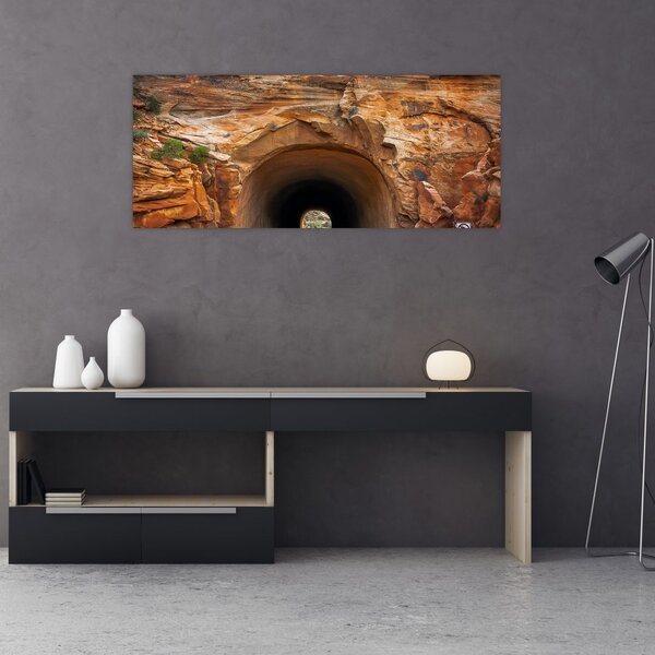 Tablou - tunel în stâncă (120x50 cm)
