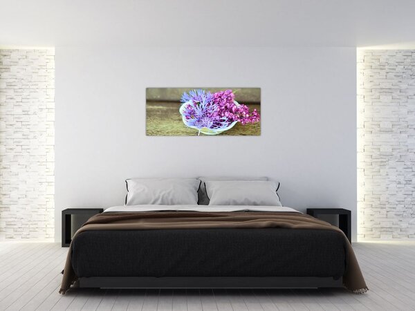 Tablou cu decorațiune din lavanda (120x50 cm)