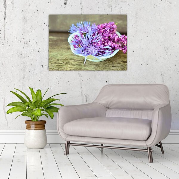 Tablou cu decorațiune din lavanda (70x50 cm)