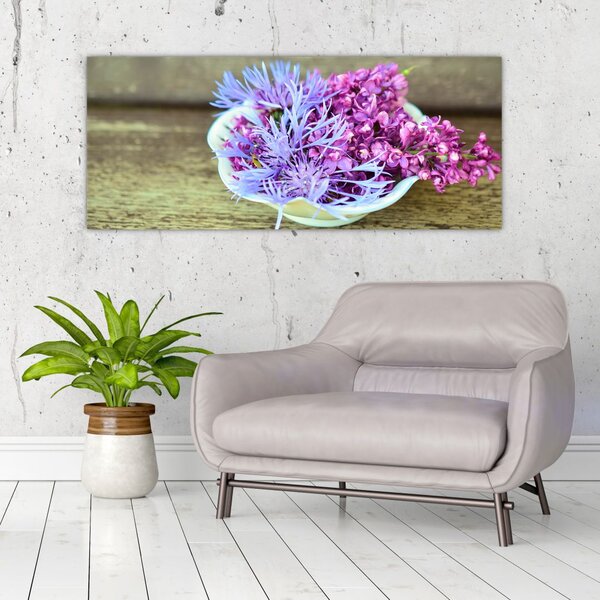 Tablou cu decorațiune din lavanda (120x50 cm)