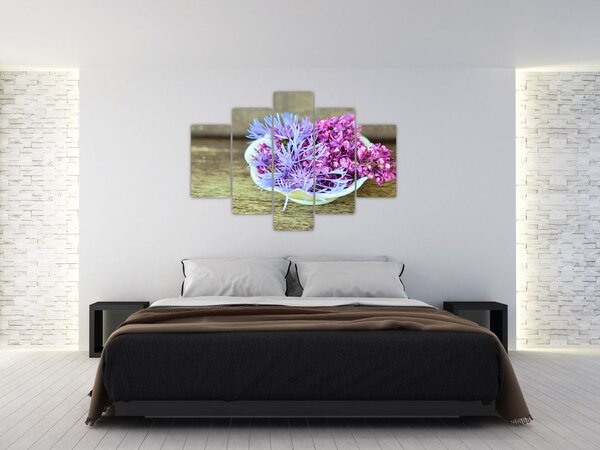 Tablou cu decorațiune din lavanda (150x105 cm)