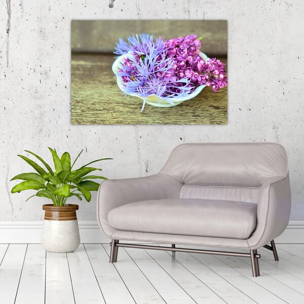 Tablou cu decorațiune din lavanda (90x60 cm)