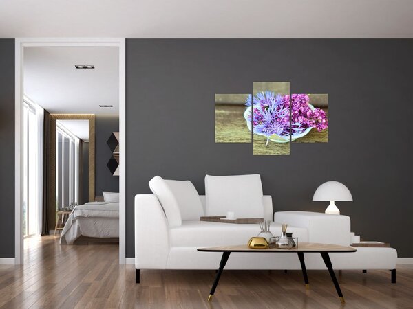 Tablou cu decorațiune din lavanda (90x60 cm)