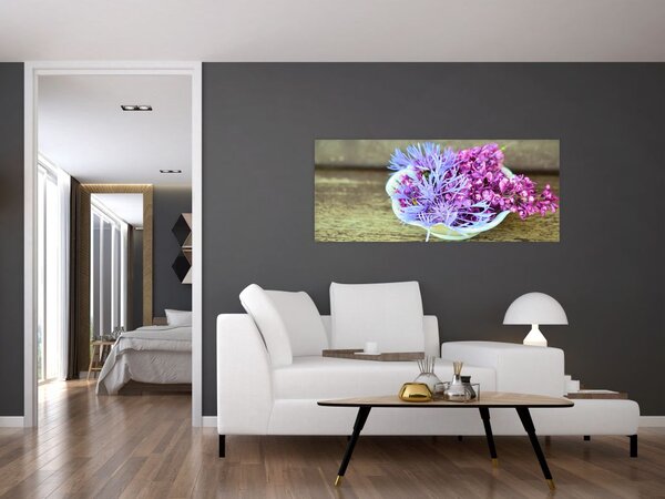 Tablou cu decorațiune din lavanda (120x50 cm)
