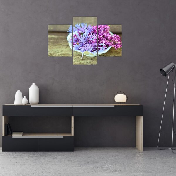 Tablou cu decorațiune din lavanda (90x60 cm)