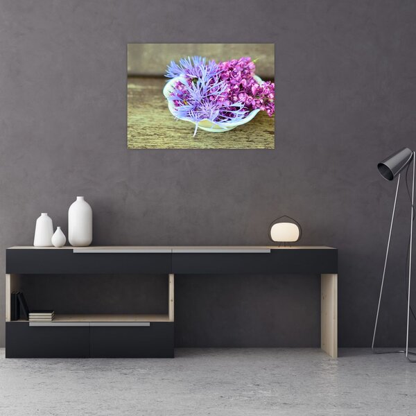 Tablou cu decorațiune din lavanda (70x50 cm)