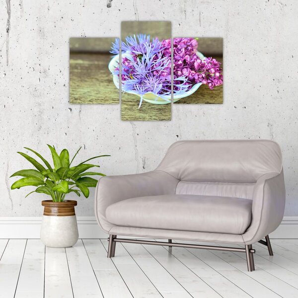 Tablou cu decorațiune din lavanda (90x60 cm)