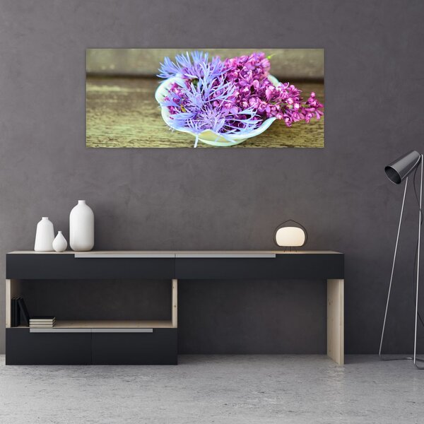 Tablou cu decorațiune din lavanda (120x50 cm)