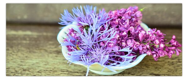 Tablou - plantă violetă (120x50 cm)