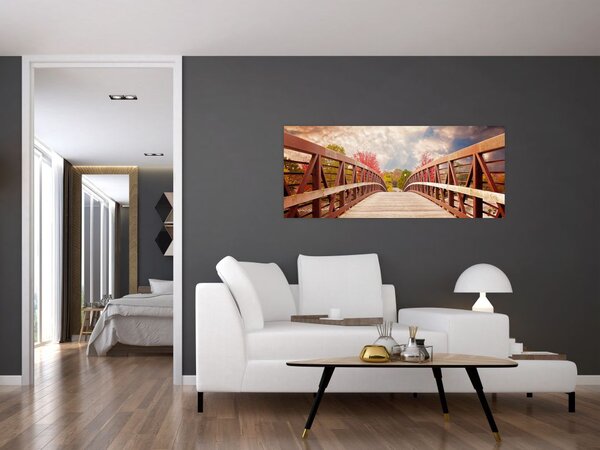 Tablou - pod din lemn (120x50 cm)