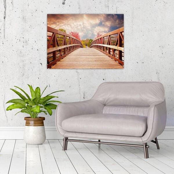 Tablou - pod din lemn (70x50 cm)