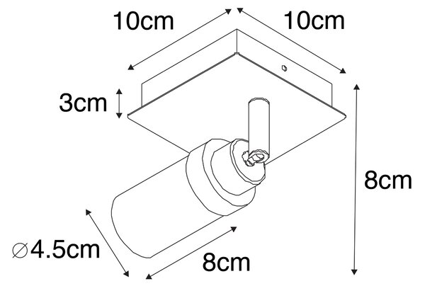 Spotlight modern pentru baie din oțel IP44 - Japie