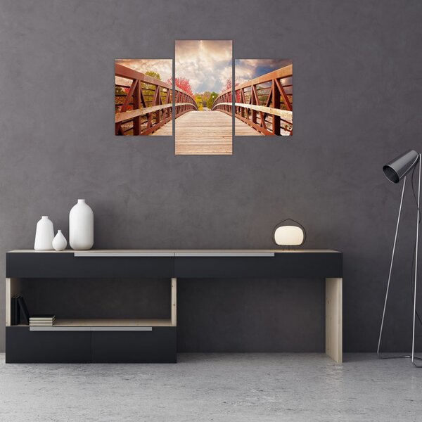 Tablou - pod din lemn (90x60 cm)