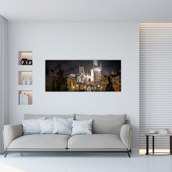 Tablou cu Poarta de pulbere iluminată (120x50 cm)