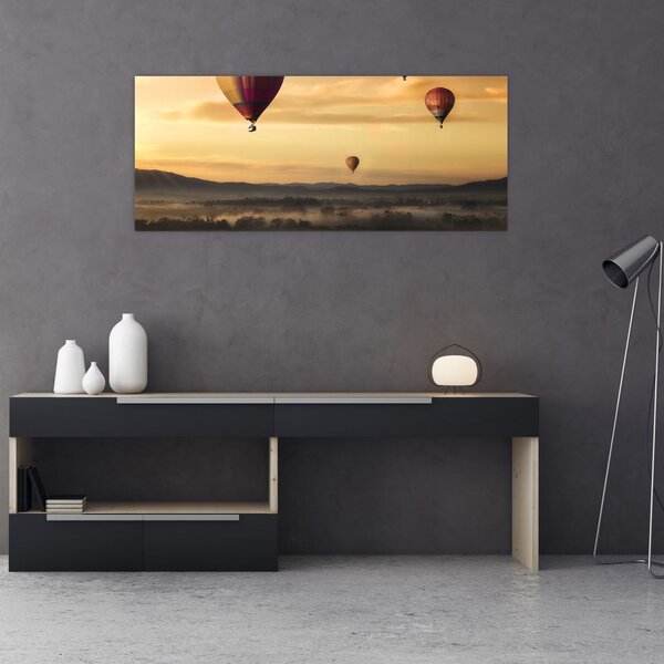 Tablou cu baloane zburând (120x50 cm)