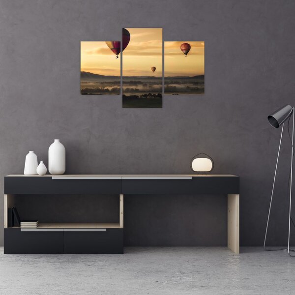Tablou cu baloane zburând (90x60 cm)