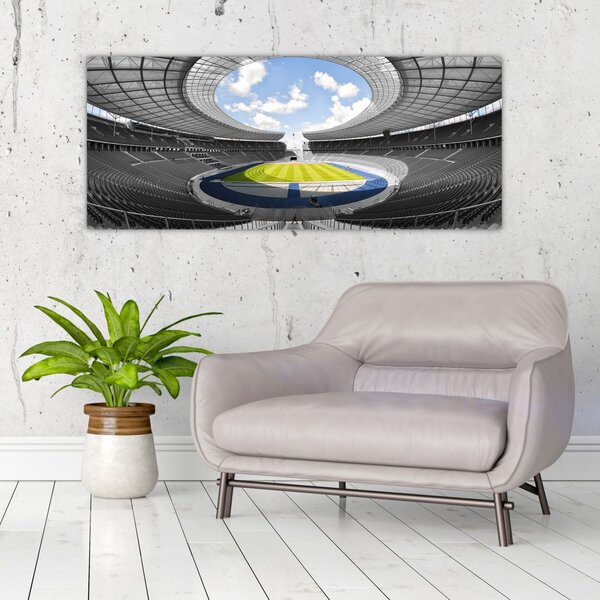 Tablou - stadionul de fodbal (120x50 cm)