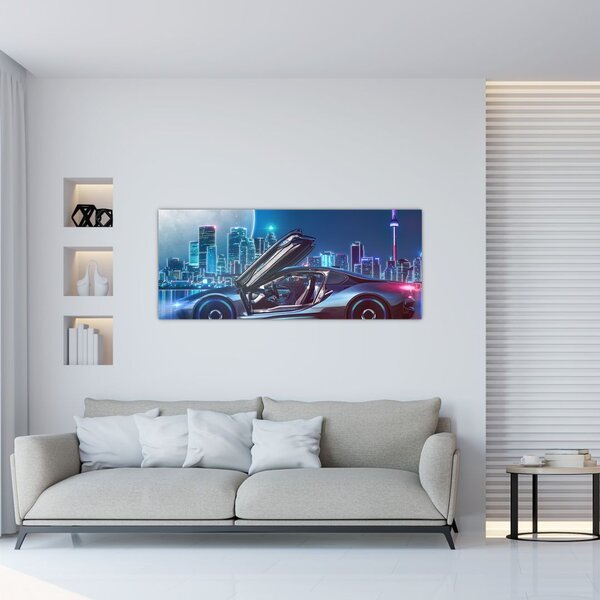Tablou mașina de curse (120x50 cm)