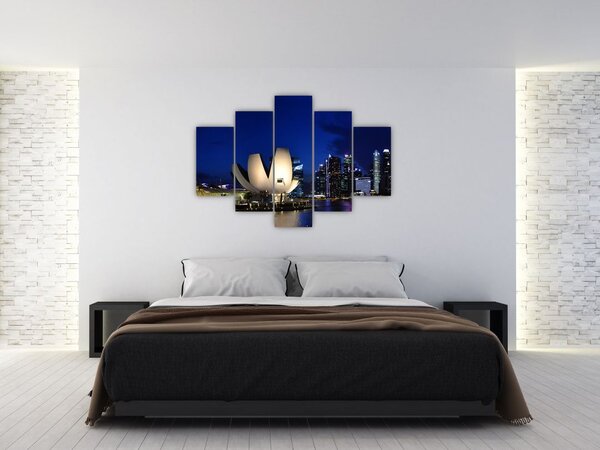 Tablou Singapore nocturn (150x105 cm)