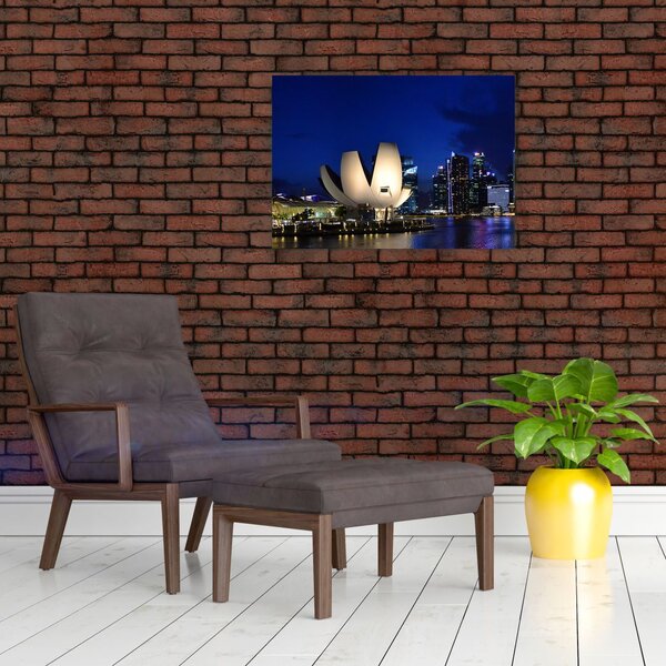 Tablou Singapore nocturn (70x50 cm)