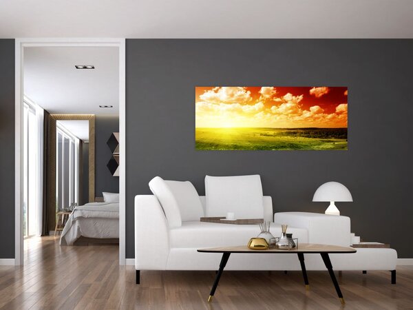 Tablou cu furtuna de vară (120x50 cm)