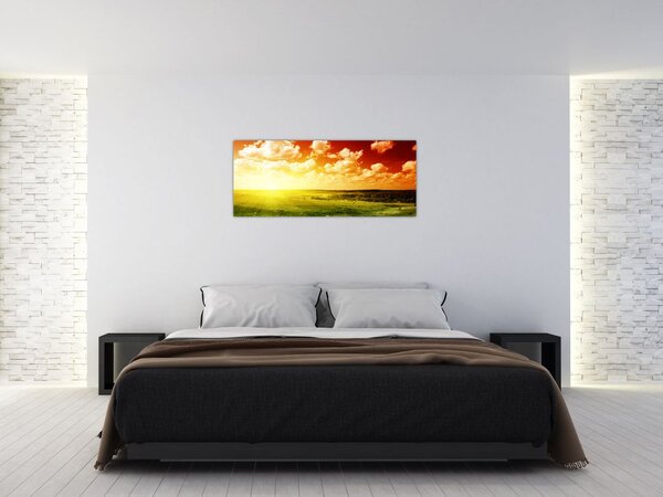 Tablou cu furtuna de vară (120x50 cm)
